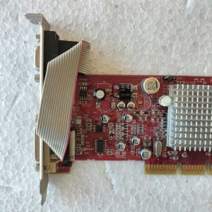 Scheda grafica video AGP 4/8X GDDR 128MB 64 BIT AMD ATI Radeon 9250 DVI TV-OUT