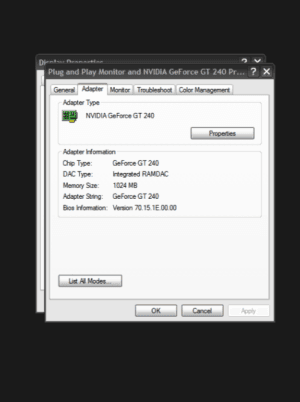 Scheda Grafica Video PCI-Express 1GB GDDR3 128BIT GainWard GeForce GT 240 PCI-E