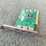 Controller FireWire 3 Porte VIA VT6306 Fire II IEEE 1394 Hamlet HFWCI A Card