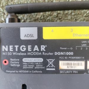Modem Router Adsl2+ Wi-Fi B/G 4 porte ethernet WPS Netgear DGN1000 Testato