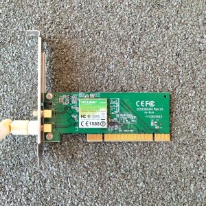 Scheda di Rete WifI N 300Mbps PCI 32Bit TP-LINK TL-WN851ND 2 SMA e Antenna 5Dbi