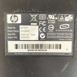 Tastiera PS/2 Vintage Italiana HP KB-0316 P/N 382641061 382925061