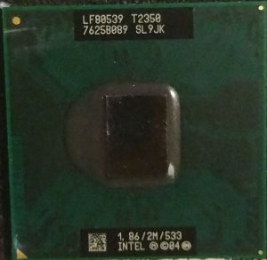 Processore Cpu Mobile Intel T2350 SL8JK 1.86GHz Cache L2 2MB Bus 533MHz PPGA478