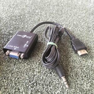 Adattatore da HDMI a VGA per Monitor VGA e cavo Audio OUT 3,5mmTekOne TO-HDMI-G1