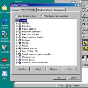 Gaming PC Windows 98 i845G Pentium4 2,4GHZ RAM512MB HD20GB Dell Optiplex GX260