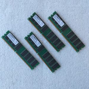 RAM 4GB 4x1GB DDR400 PC3200 CL3 200MHz Transcend TS128MLD64V4J 2.6V CL 3,0-3-3-8