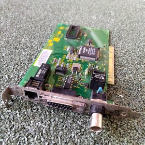 Scheda Rete PCI Vintage 10Mb/s RJ45 Coassiale DB-15 3Com 03-0148-000 3C900B RevA